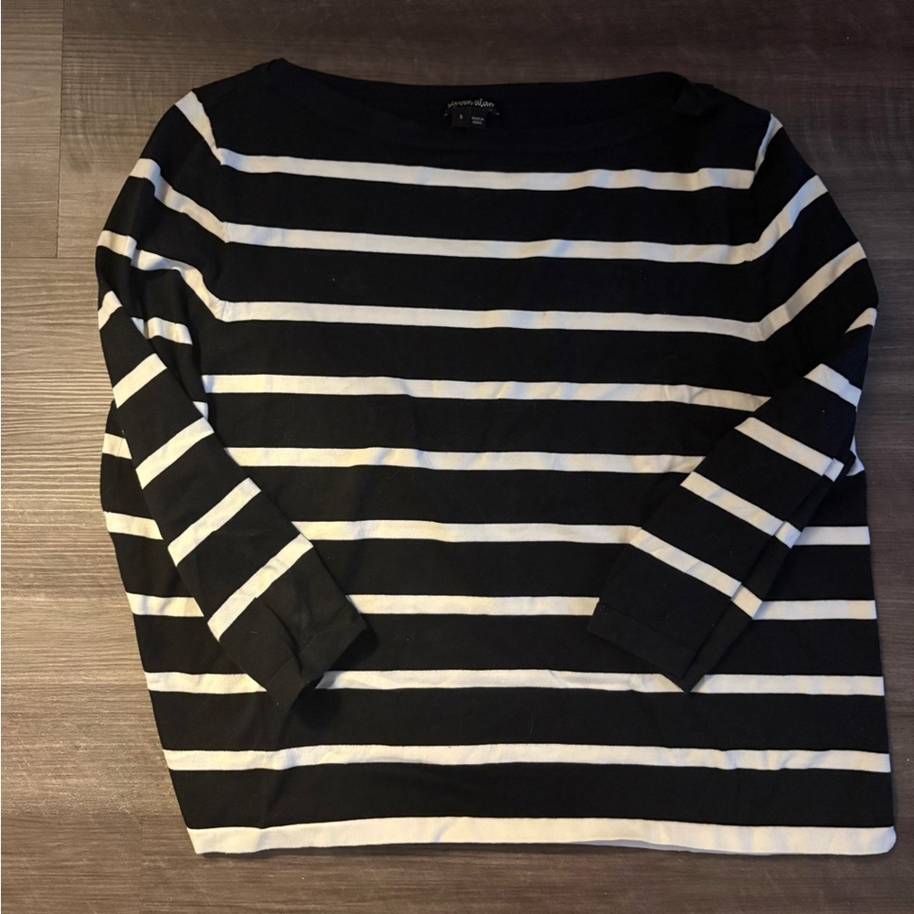 Black and White Striped Shirt